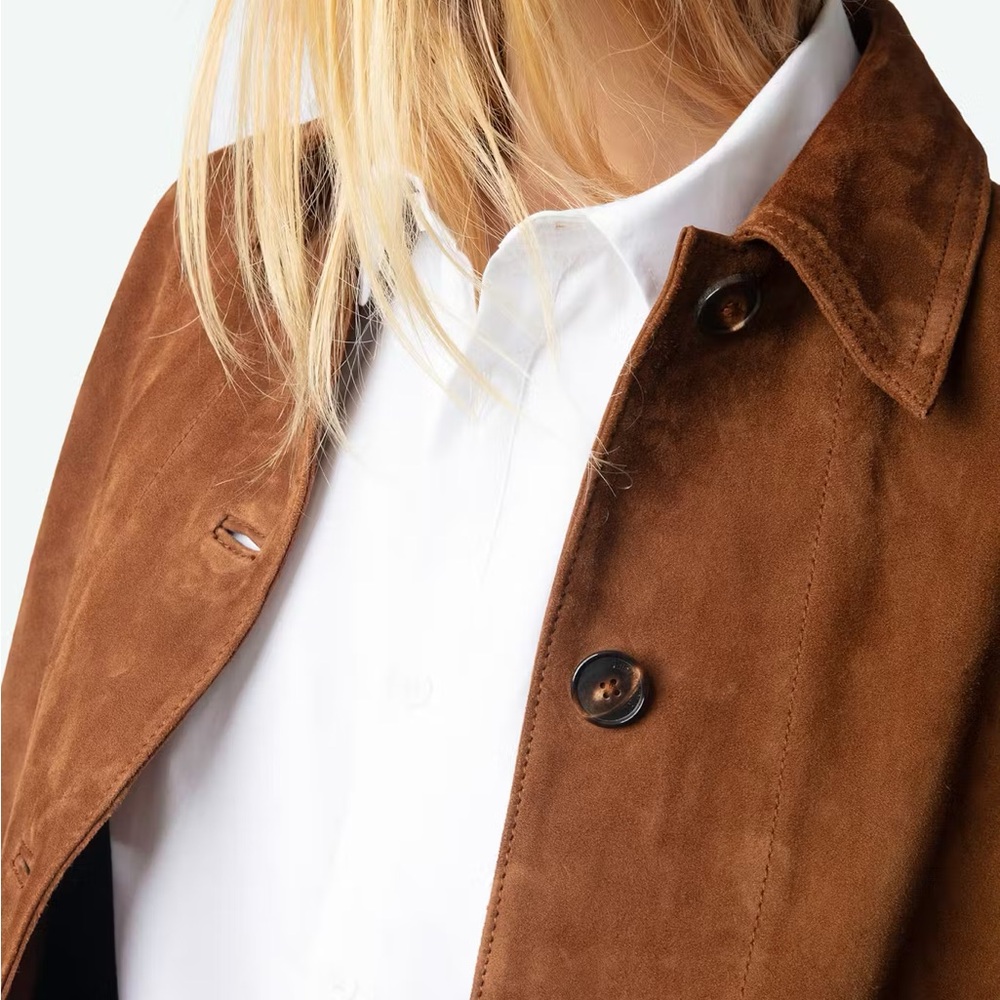 Zadig & Voltaire Brown Suede Jacket - Picture 7 of 8